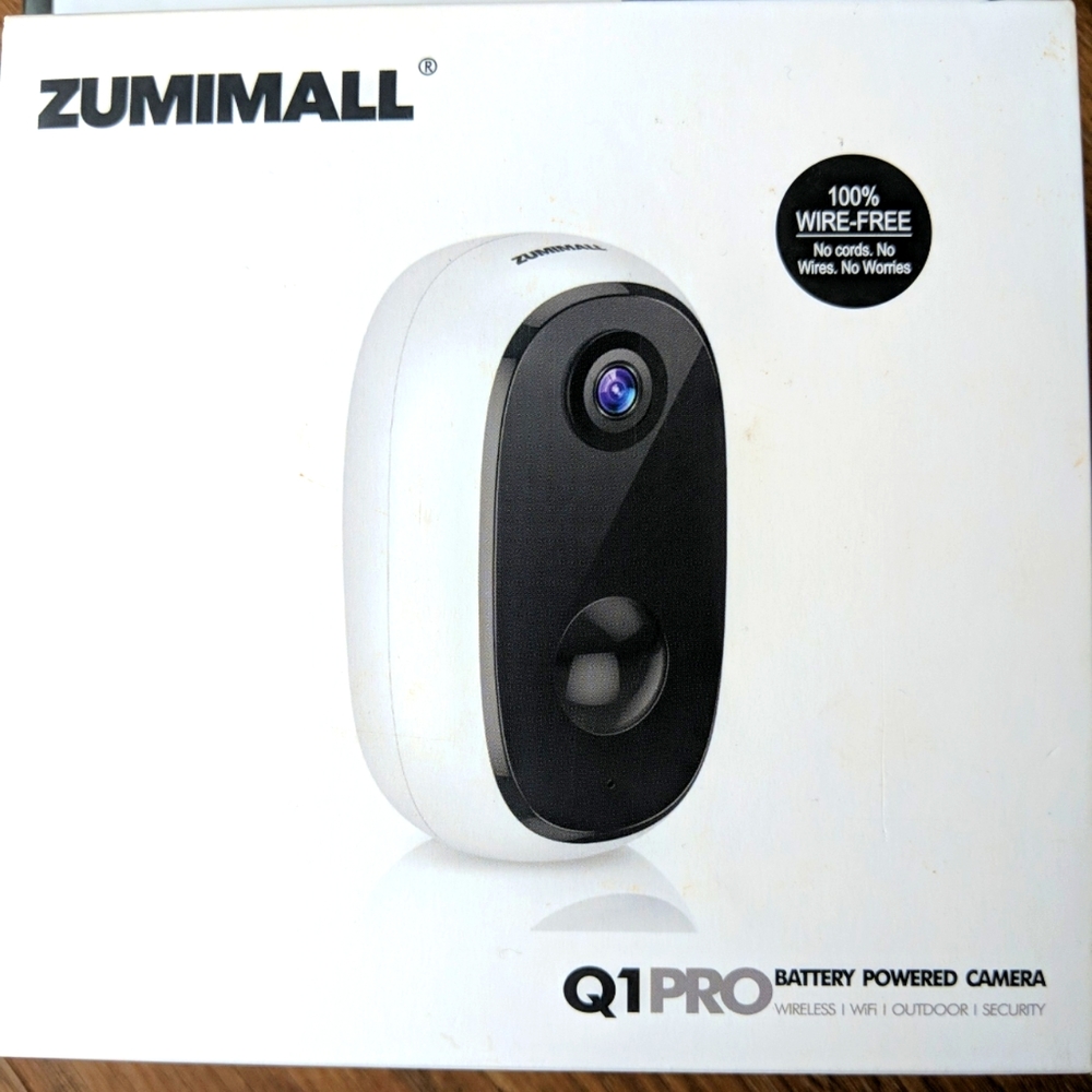 SOLD Zumimall Wireless Rechargable Indoor/Outdoor Security Wifi Camera